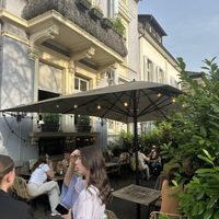 Outdoor seating area  at BANÔI in Freiburg