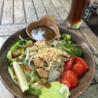 Rice bowl with tofuu  at BANÔI in Freiburg