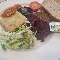 Vegan breakfast at Loudons Cafe and Bakery - New Waverley in Edinburgh