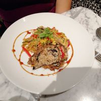 Aubergine Stir Fry at The Gate - St John's Wood in North West London