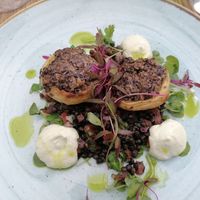 Artichokes filled with mushrooms at The Gate - St John's Wood in North West London
