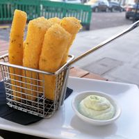 Polenta chips and vegan aioli at The Gate - St John's Wood in North West London