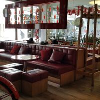 Lounge area at Vapiano in Basel