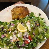 Tried my friend’s cauliflower steak and it was so good!!  at The Gate House in Rochester