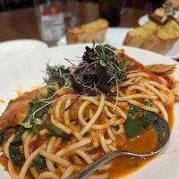 Pasta with ficken at Old Boundary Hotel in Bendigo