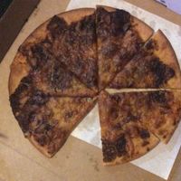 Vegan cheese mustard pizza at Old Boundary Hotel in Bendigo