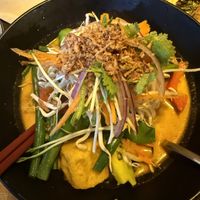 Vegan Laksa  at Basil Nut in Katoomba