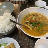 Red curry tofu  at Basil Nut in Katoomba