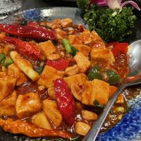 Kung pao tofu with peanut   at Qi - House of Sichuan in Hong Kong Island