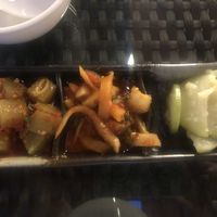 Smashed cucumber so you can taste the spice level at Qi - House of Sichuan in Hong Kong Island