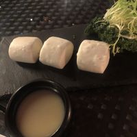 Steamed buns with condensed milk at Qi - House of Sichuan in Hong Kong Island