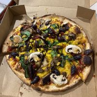 Vegan melanzane pizza   at Nino's  in Victor Harbor