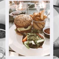 vegan burger  at Sailor's Rest in Limassol