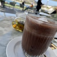 Vegan hot chocolate   at Sailor's Rest in Limassol