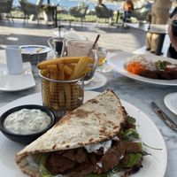 Fake Gyros and noodle Bowl   at Sailor's Rest in Limassol