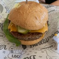 “The Original” Burger  at Bareburger in Long Island City