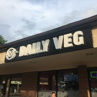 Sign out front at Daily Veg in Wilmington