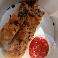 Focaccia & chilli jam at Urban Angel in Edinburgh