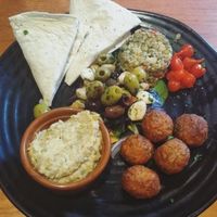 Vegan platter at The Lewiston Loch Ness Inn in Drumnadrochit