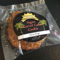 carrot cake cookie sandwich at Firestorm Books & Coffee in Asheville