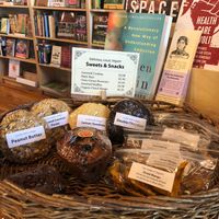 Yummy snacks at Firestorm Books & Coffee in Asheville