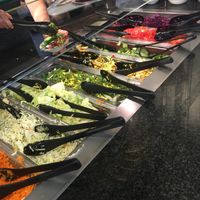 salad bar at Mensa Veggie 2.0 - Die tiefgrüne Mensa in Berlin