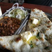 Nan butter with chhole at Pahalwan's in Bari Brahmana