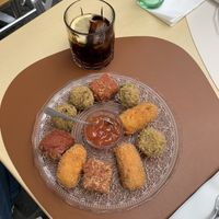 Vegetable croquettes  at 18 Grados in Gran Canaria