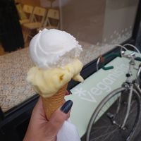 Kumquat with tangerine + coconut at Veganista Ice Cream VIII in Vienna