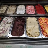 The vegan Gelato is omnipresent, not stuck on the side..  at Veganista Ice Cream VIII in Vienna