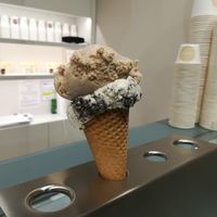 Chai and Cookie options. Yum! at Veganista Ice Cream VIII in Vienna