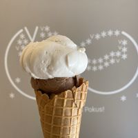 Chocolate and coconut 🥥  at Veganista Ice Cream VIII in Vienna