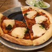 Pizza margarita at Shiretoko Serai in Rausu