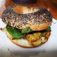 Vegan Bagel at Bayside Barista in Rockingham