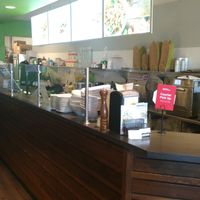 Counter to select your food at The Chopped Leaf in Lethbridge