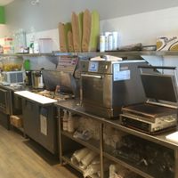 Counter to order your food at The Chopped Leaf in Lethbridge