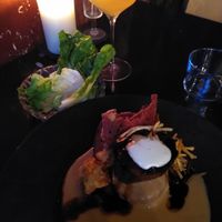 Daikon steak, served with salad at Klaar Gemaakt in Rotterdam