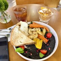 Black hummus 😋  at YEARS 素年 in Kowloon
