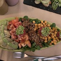 Salad dinner  at Sanissimo - Gran Via in Madrid