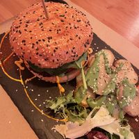 Hamburgesa   at Sanissimo - Gran Via in Madrid