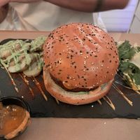 Hamburguesa red dragon  at Sanissimo - Gran Via in Madrid