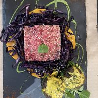 Quinoa w/ lentilballs & cabbage  at Sanissimo - Gran Via in Madrid