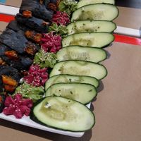 Spinach & beetroot Hummus at Sanissimo - Gran Via in Madrid
