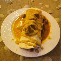 Massaman burrito at Ashoka Vegan in Koh Phangan