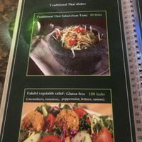 Menu  at Ashoka Vegan in Koh Phangan