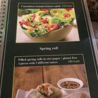 Menu  at Ashoka Vegan in Koh Phangan