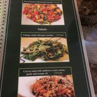 Menu  at Ashoka Vegan in Koh Phangan