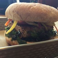 Sesame Dijon tempeh sammy 🤤 at Root Down Kitchen in Bend