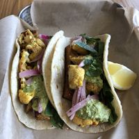 Cauliflower tacos at Root Down Kitchen in Bend