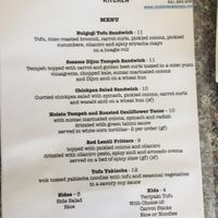 Menu 2 at Root Down Kitchen in Bend